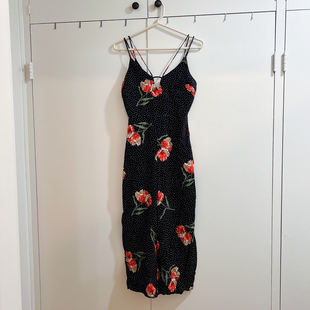 Topshop Floral Jumpsuit